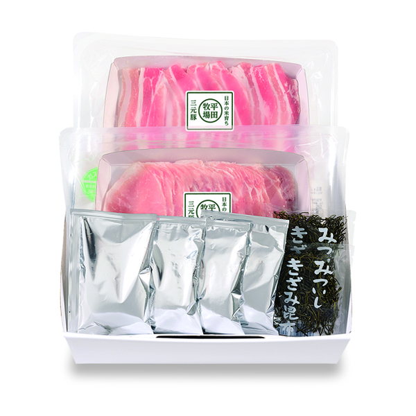 日本の米育ち三元豚 ロース・バラ冷しゃぶギフト(500g)JHS-36[冷凍便]