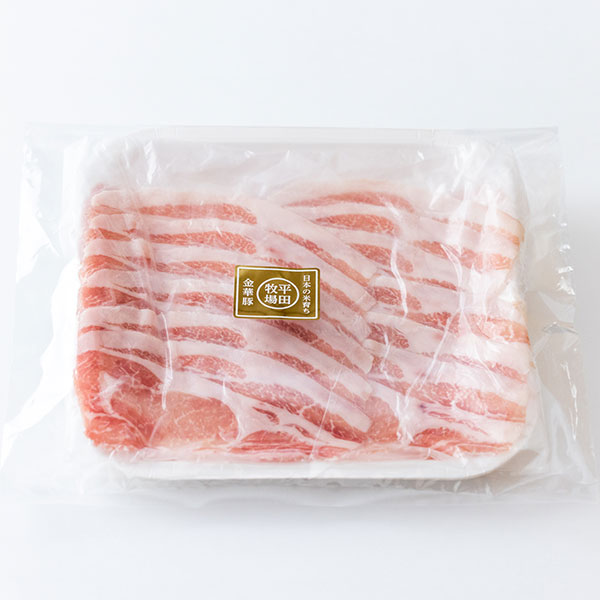日本の米育ち平田牧場金華豚ロース皿盛り 超極薄しゃぶしゃぶ（200g）[冷凍便]