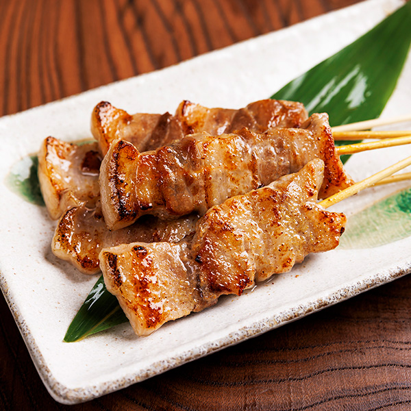 日本の米育ち金華豚 豚バラ串 (5本入り／150g) [冷凍便]