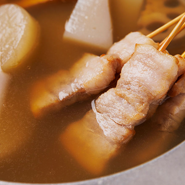 日本の米育ち金華豚 豚バラ串 (5本入り／150g) [冷凍便]