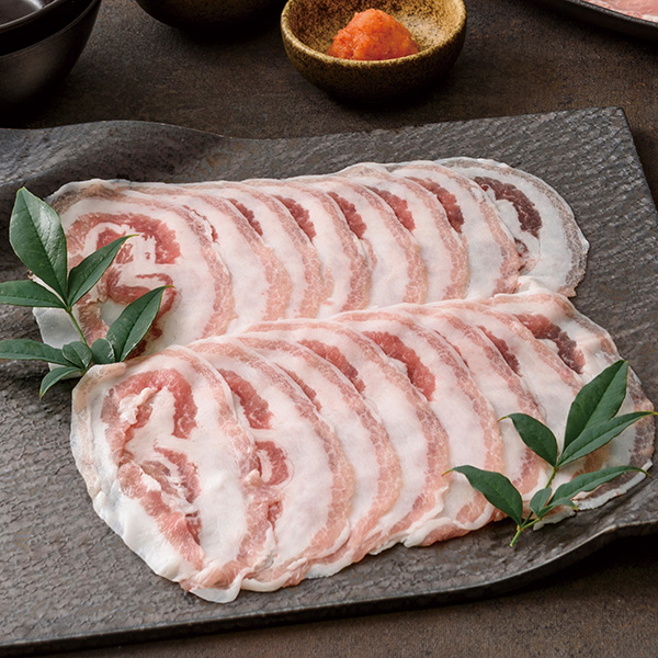 日本の米育ち平田牧場純粋金華豚バラ皿盛り 超極薄しゃぶしゃぶ（200g）[冷凍便]