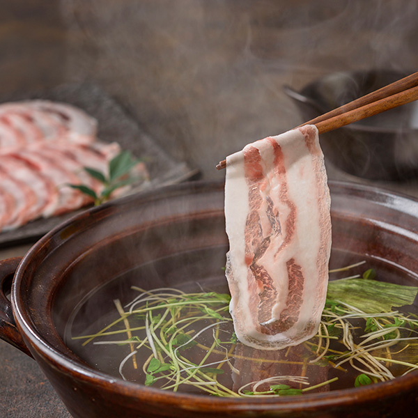 日本の米育ち平田牧場純粋金華豚バラ皿盛り 超極薄しゃぶしゃぶ（200g）[冷凍便]