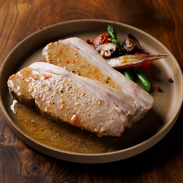 【18％OFF】三元豚ローストポーク＆金華豚バラ串　冬の家飲みに！おつまみ満喫セット [冷凍便]