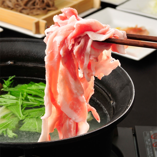 【木曜発送限定】金華豚しゃぶしゃぶ用切落しと“御立葉ほうれん草” セット [冷蔵便]